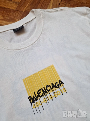 Страхотна мъжка тениска BALENCIAGA размер XL , нова с етикет, снимка 4 - Тениски - 54836523
