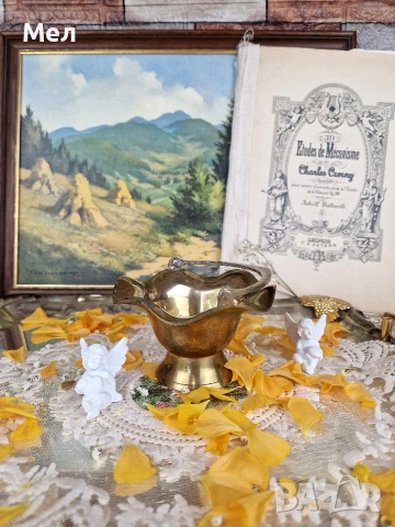 Месингова кошничка , снимка 2 - Декорация за дома - 54318686