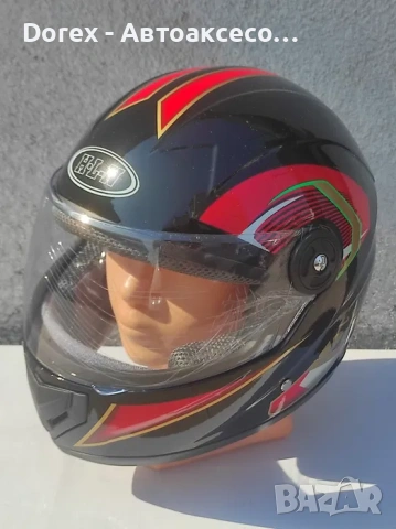 Каска с визьор за мотор, скутер, ATV - 5163, снимка 4 - Аксесоари и консумативи - 54139847