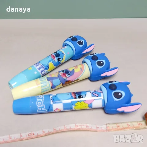 6985 Ученическа гумичка за триене Стич Stitch с механизъм за изваждане, снимка 4 - Ученически пособия, канцеларски материали - 55567706