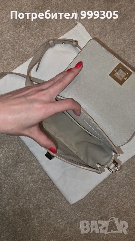 FURLA дамска кожена чанта – естествена кожа – почти нова , снимка 3 - Чанти - 54364726
