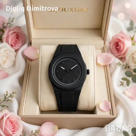 BIJOUXDAY Midnight Black – минималистичен часовник в черно