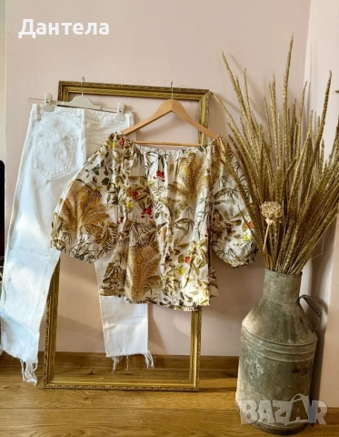 ZARA Нови дамски нели дънки и риза, снимка 13 - Дънки - 54227501