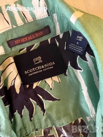 Риза с къс ръкав Scotch & Soda, размер S, снимка 4 - Ризи - 55630042