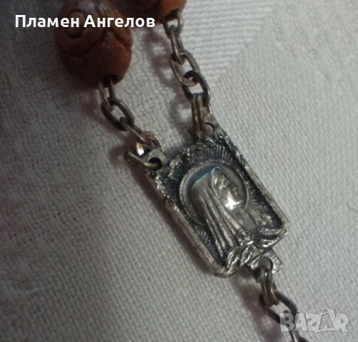 Автентична, старинна католическа броеница /кулие /розарий , снимка 5 - Антикварни и старинни предмети - 55255199