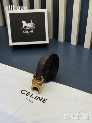 колан от естествена кожа в кутия celine 2см