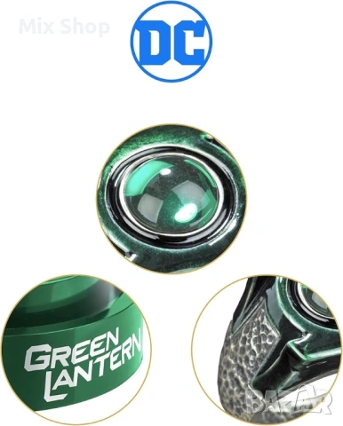 Нов Пръстен и дисплей за реквизит на DC Green Lantern от Noble Collection - метален (10см) , снимка 5 - Колекции - 54313035
