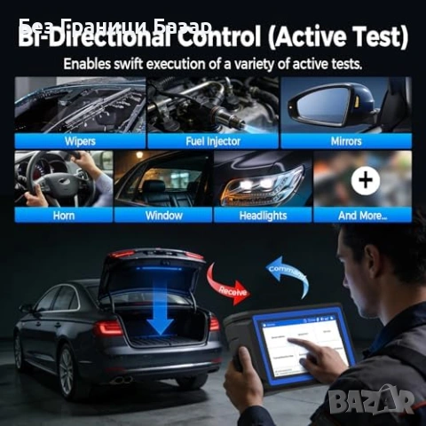 Нова TOPDON X800 BT авто диагностика Bluetooth Full System скенер кола автомобил, снимка 4 - Друга електроника - 54457722