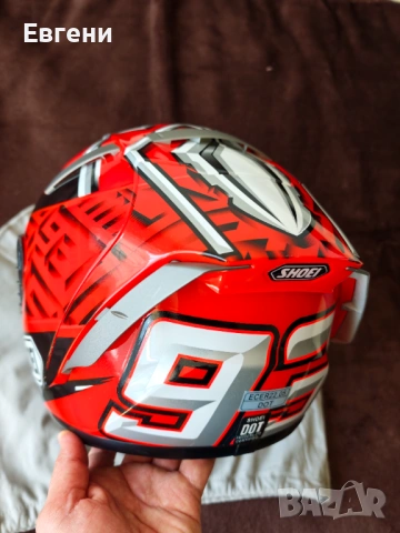 Каска за мотоциклет Shoei X Spirit 3 Marc Marquez/MM93 Sz.M, снимка 5 - Аксесоари и консумативи - 54160368