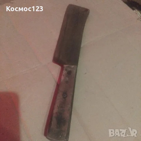 Стар кован сатър нож, снимка 2 - Антикварни и старинни предмети - 55359927