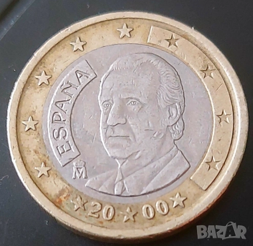 Испания ,монета 1 евро 2000, снимка 2 - Нумизматика и бонистика - 54432621