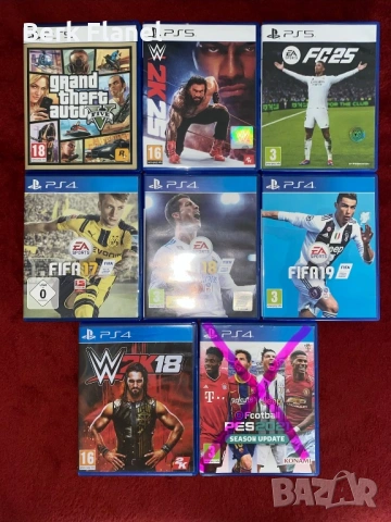 Игри за PlayStation 4 и PlayStation 5 (WWE, GTA, FIFA, PES)