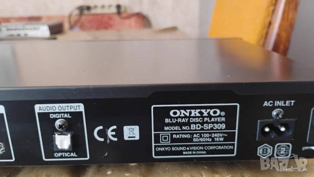 Blu-Ray disk player Onkyo BD-SP309, снимка 5 - Други - 54380578