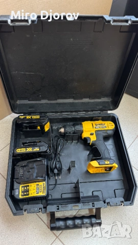Винтоверт DeWalt - куфар, батерии, зарядно