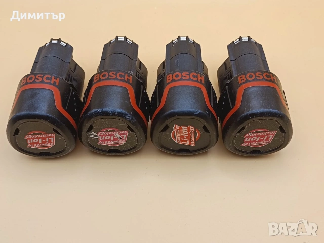 Bosch 10.8V 1.3 Ah 4 бр. батерия, снимка 2 - Винтоверти - 55066471