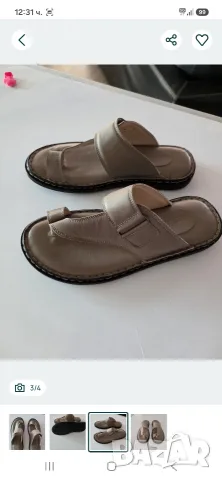 Мъжки кожени чехли