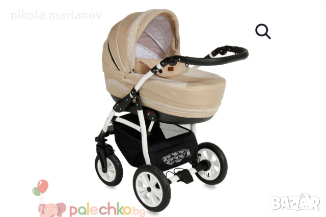 Детска комбинирана количка Lorelli Kara 3 в 1 Бежова, снимка 10 - Детски колички - 54016324