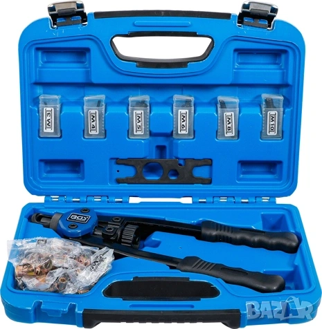 Нитачка за нитгайки комплект с 60 броя нитгайки, М3-М10, BGS technic 408