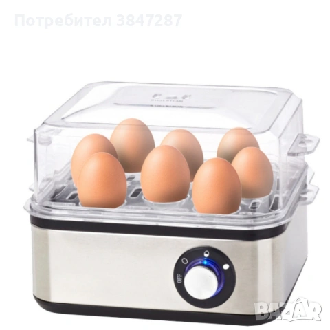 Електрически уред за варене на яйца - до 8 яйца – автоматично изключване и звуков сигнал , снимка 14 - Друга електроника - 54289537