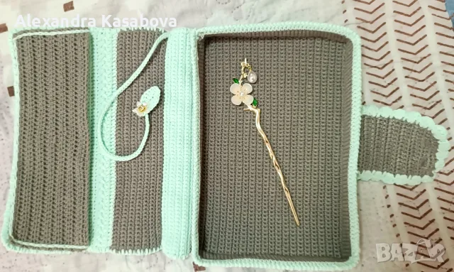 Плетена подвързия/кутия за книги, снимка 4 - Други - 55436046