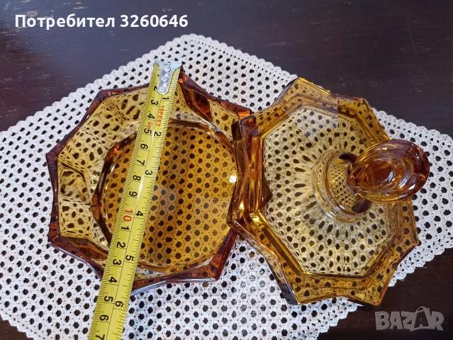 Захарница/бонбониера , снимка 3 - Аксесоари за кухня - 55689644