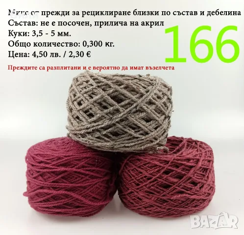 Евтини прежди в малки количества - нови и остатъци, снимка 10 - Други - 40171358