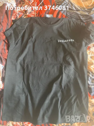 🖤 Dsquared2 тениска – черна с графичен дизайн, снимка 2 - Тениски - 55661345