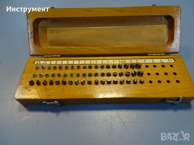 Комплект резбомерни накрайници DDR Suhl W4.5-W60-48 Thread measuring anvis