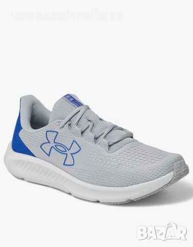 Under Armour Charged Pursuit 3 Big Logo Мъжки маратонки Grey/Blue 42-42.5, снимка 4 - Маратонки - 54483979