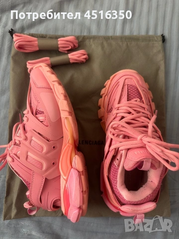 Дамски маратонки balenciaga track розови, снимка 5 - Маратонки - 55085607