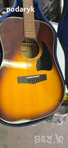 Ibanez Vintage V302BS 12-струнна акустична китара Made in Japan + твърд куфар като нова