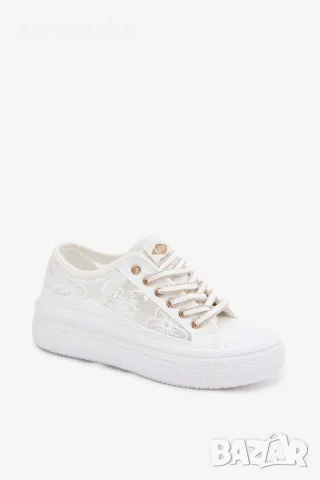 Дамски маратонки с връзки на платформа Lee Cooper LCW-26-44-4480, снимка 3 - Дамски ежедневни обувки - 55602494