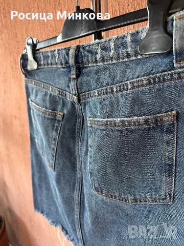 Къса дънкова пола H&M, снимка 6 - Поли - 53990255