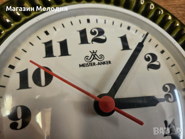 Стенен часовник Meister-Anker – Керамична класика, Made in Germany, снимка 5 - Стенни часовници - 54606470