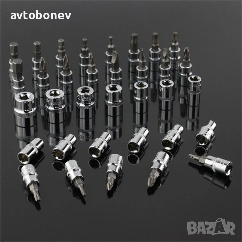 Гедория-комплект 1/4" 46 части, снимка 4 - Аксесоари и консумативи - 54869707