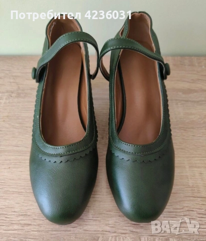 Дамски обувки с ток стил 50те, снимка 3 - Дамски обувки на ток - 54200253