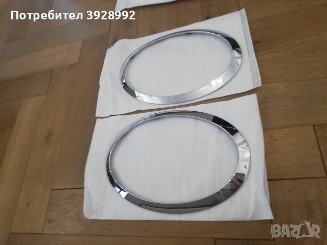 Декоративни пръстени за фаровете на Mini Cooper, снимка 6 - Части - 55079133