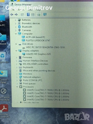 Fujitsu Lifebook U747 I7-7600U/8RAM/256SSD, снимка 7 - Лаптопи за работа - 54984240