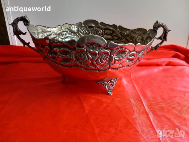 1900г. Стара Посребрена ЖАРДЕНИЕРА, Фруктиера,Грифони