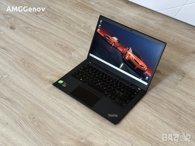 Като Нов 14'FHD IPS  Ryzen 7 Pro-5850u  Thinkpad T14s Gen 2  16GB LPDDR4x  512GB