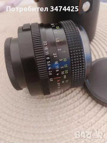 Carl Zeiss Jena DDR Pancolar electric 1.8/50 MC, снимка 4 - Обективи и филтри - 55671605