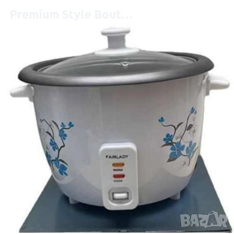 Компактен електрически оризовар 0.6 л с функция готвене и поддържане на топло, снимка 3 - Друга електроника - 54113543