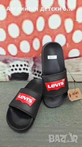Английски детски  чехли Levi's, снимка 3 - Детски джапанки - 54368827