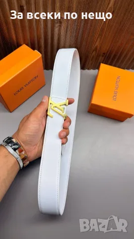 Louis Vuitton Унисекс Колан Естествена Кожа - Различни Цветове Код SK1957, снимка 2 - Колани - 55535501