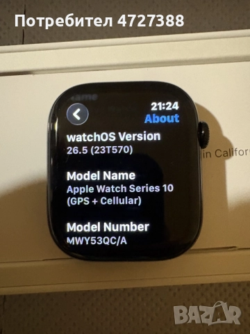 Apple Watch 10 LTE с 3 години гаранция, снимка 5 - Смарт гривни - 55211141