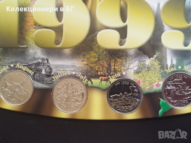 СЕТ С 12 ВЪЗПОМЕНАТЕЛНИ МОНЕТИ ОТ КАНАДА /виж описанието/, снимка 4 - Нумизматика и бонистика - 54679658