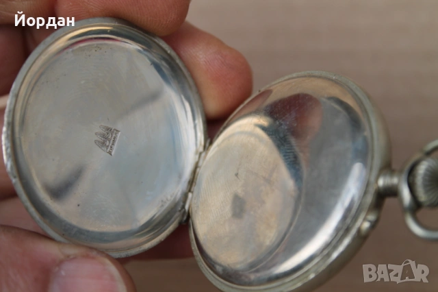 Джобен швейцарски часовник с порцеланов циферблат, снимка 8 - Мъжки - 54149989