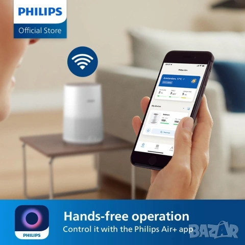 Пречиствател Philips SMART Series 600i AC0650/10 HEPA до 44м² тих WiFi, снимка 4 - Овлажнители и пречистватели за въздух - 55056508