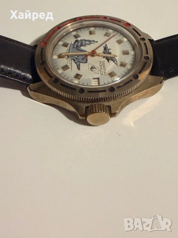 Руски механичен часовник Восток Командирские Адмирал Кузнецов, снимка 6 - Антикварни и старинни предмети - 53971914