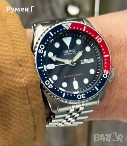 Оригинален рядък Seiko SKX009, 200м, автомат, бартер, снимка 4 - Мъжки - 54660994